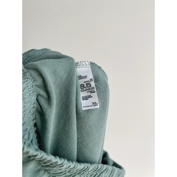 NWOT Los Angeles Apparel Heavy Jersey Garment Dye Short Shorts // Atlantic Green - Picture 8 of 8